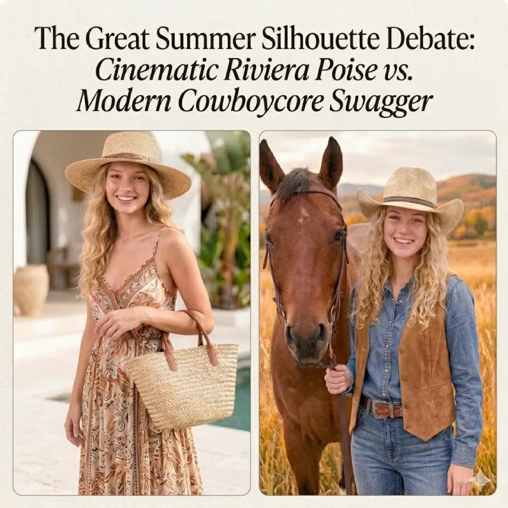 The Great Summer Silhouette Debate: Cinematic Riviera Poise vs. Modern Cowboycore Swagger