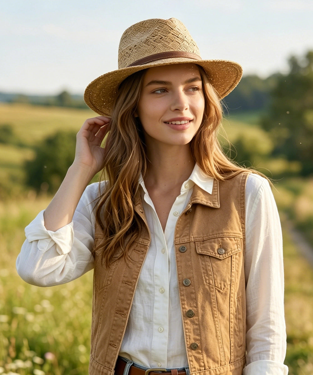 Rough-Weave Outlaw Cowboy Hat