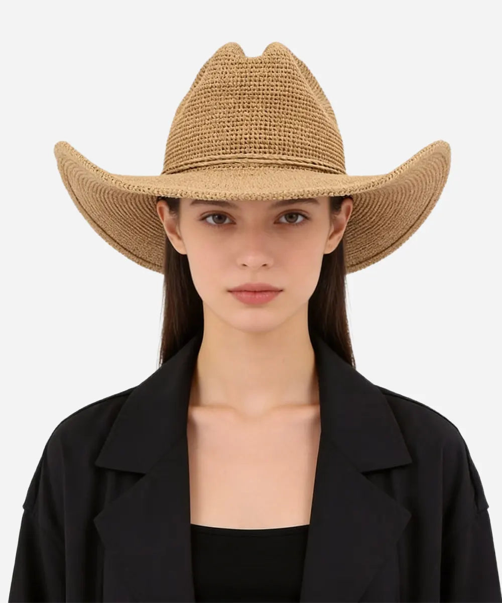 Ames Packable Straw Cowboy Hat