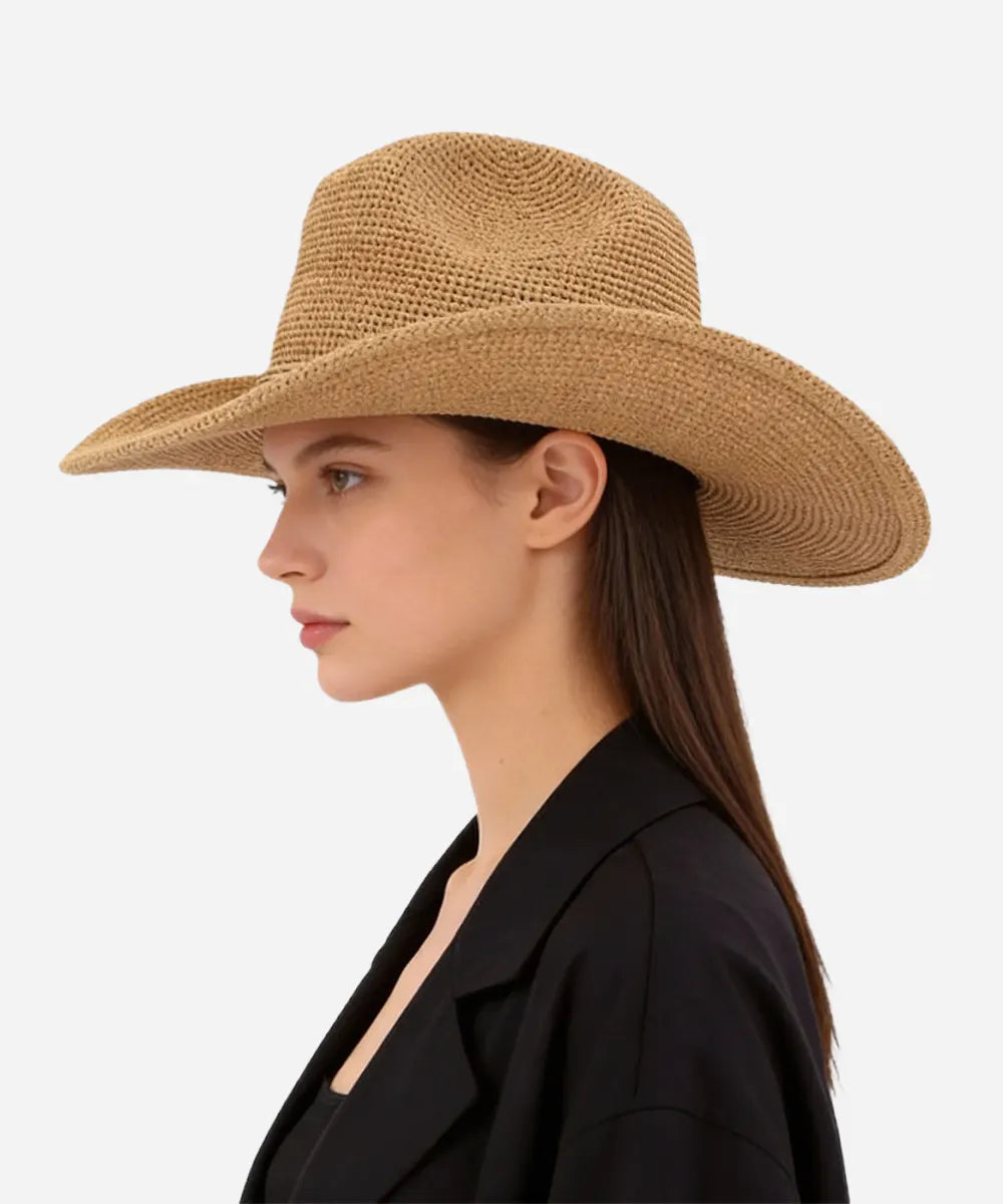 Ames Packable Straw Cowboy Hat