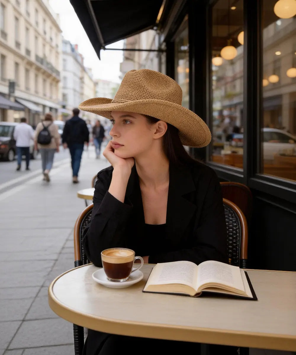 Ames Packable Straw Cowboy Hat
