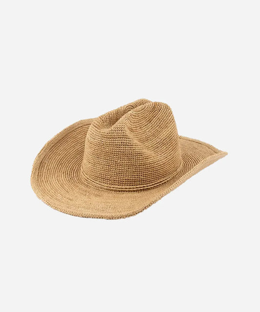 Ames Packbarer Cowboyhut aus Stroh