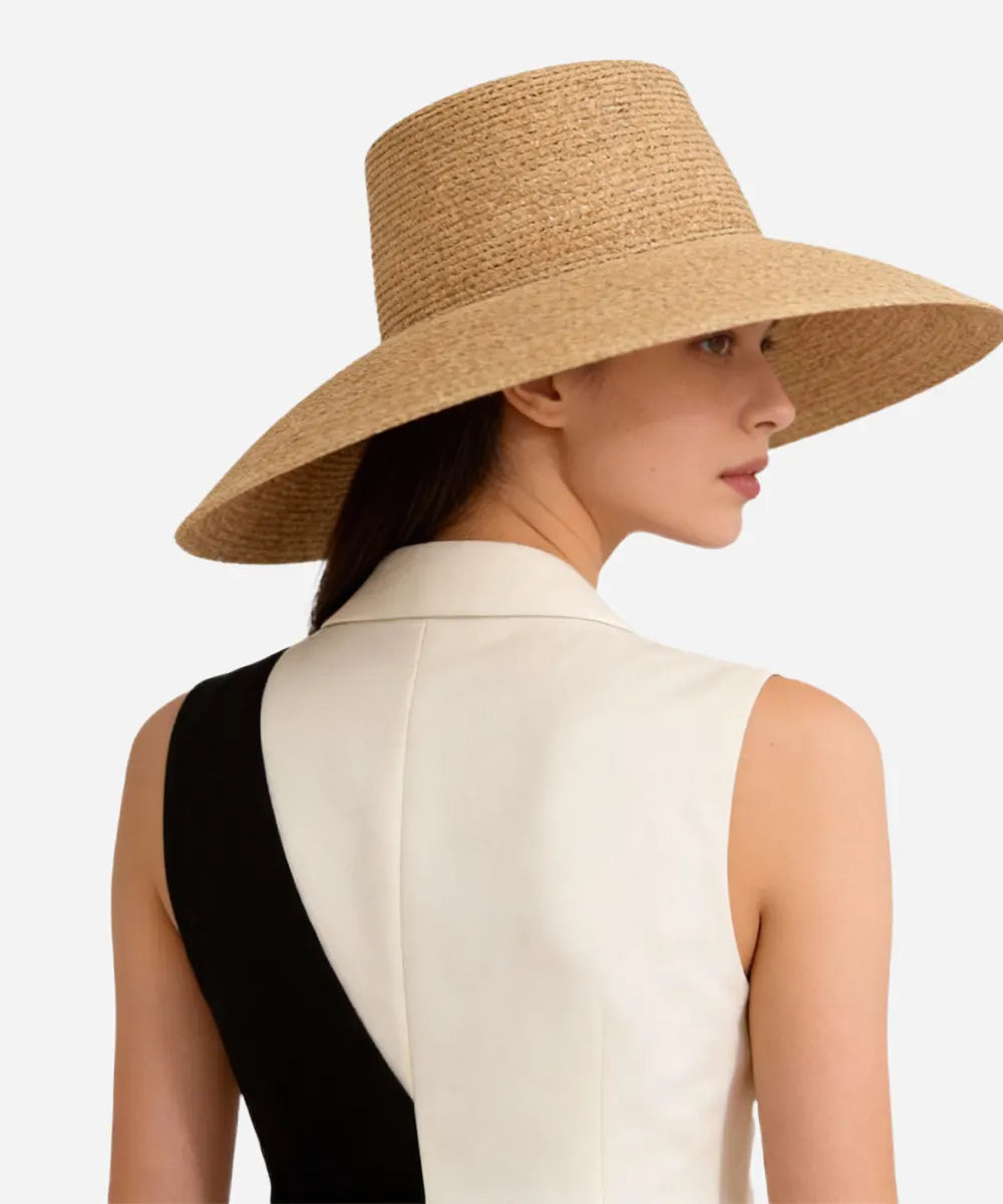 Jolie Packable Straw Bucket Hat