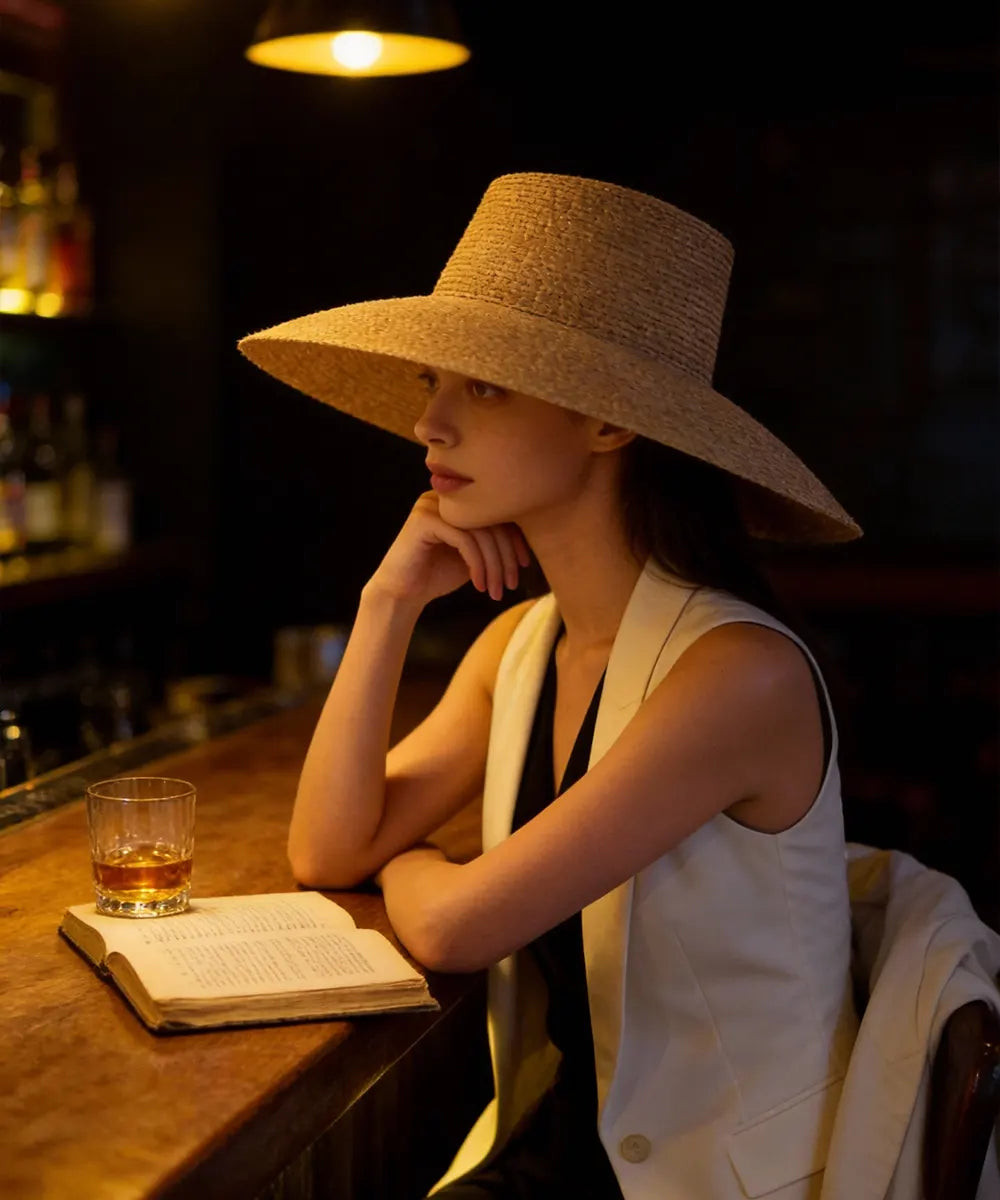 Jolie Packbarer Sonnenhut aus Stroh