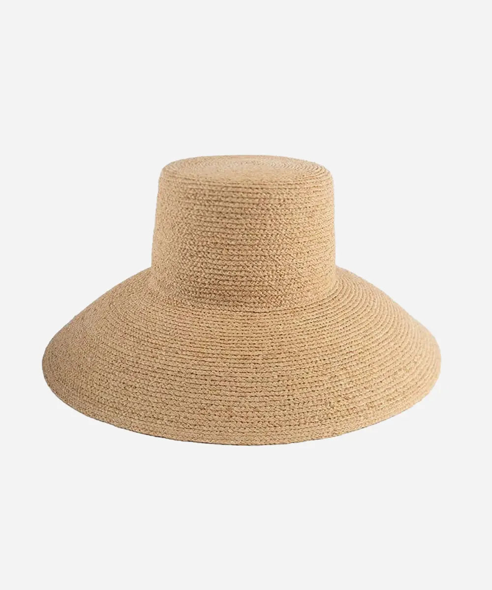 Jolie Packable Straw Bucket Hat - Natural