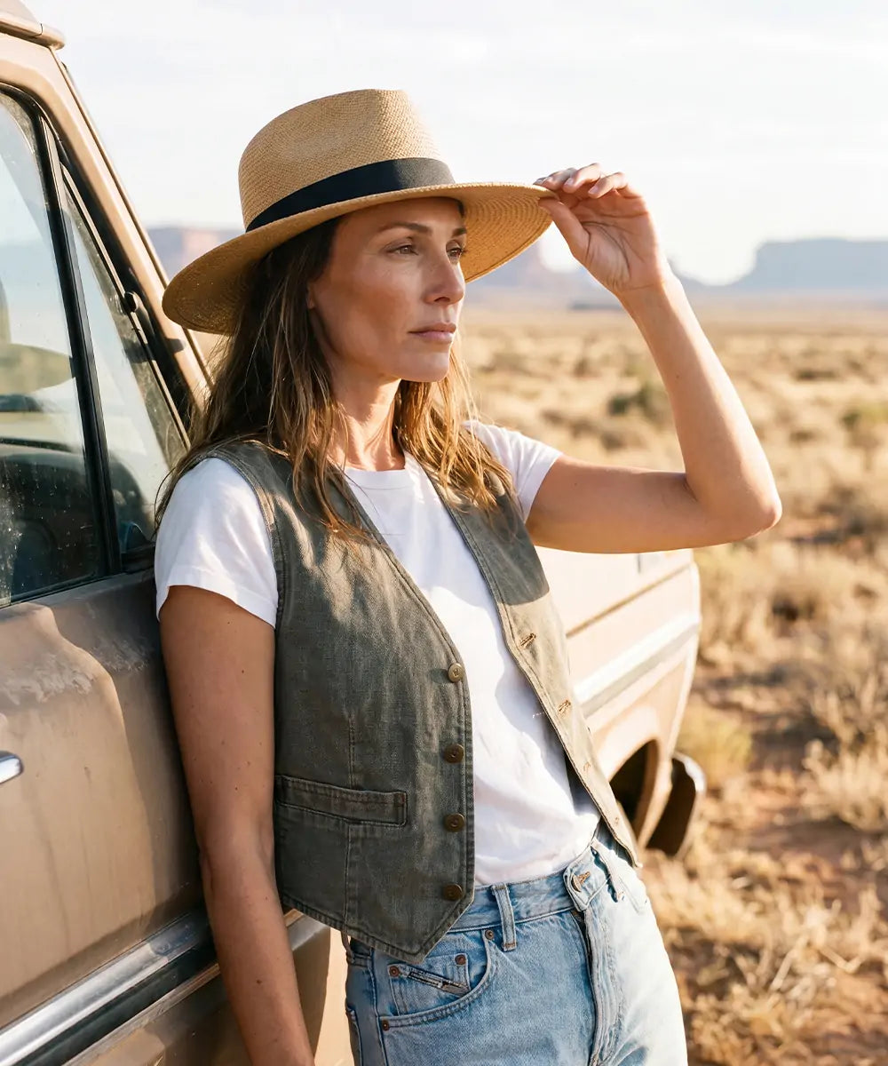 Rancher Western Straw Hat