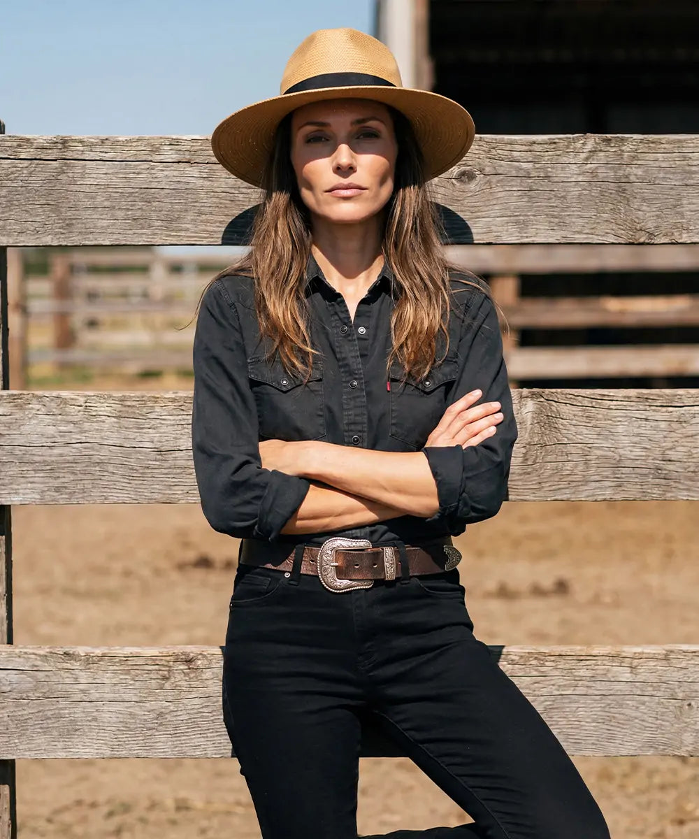 Rancher Western Straw Hat