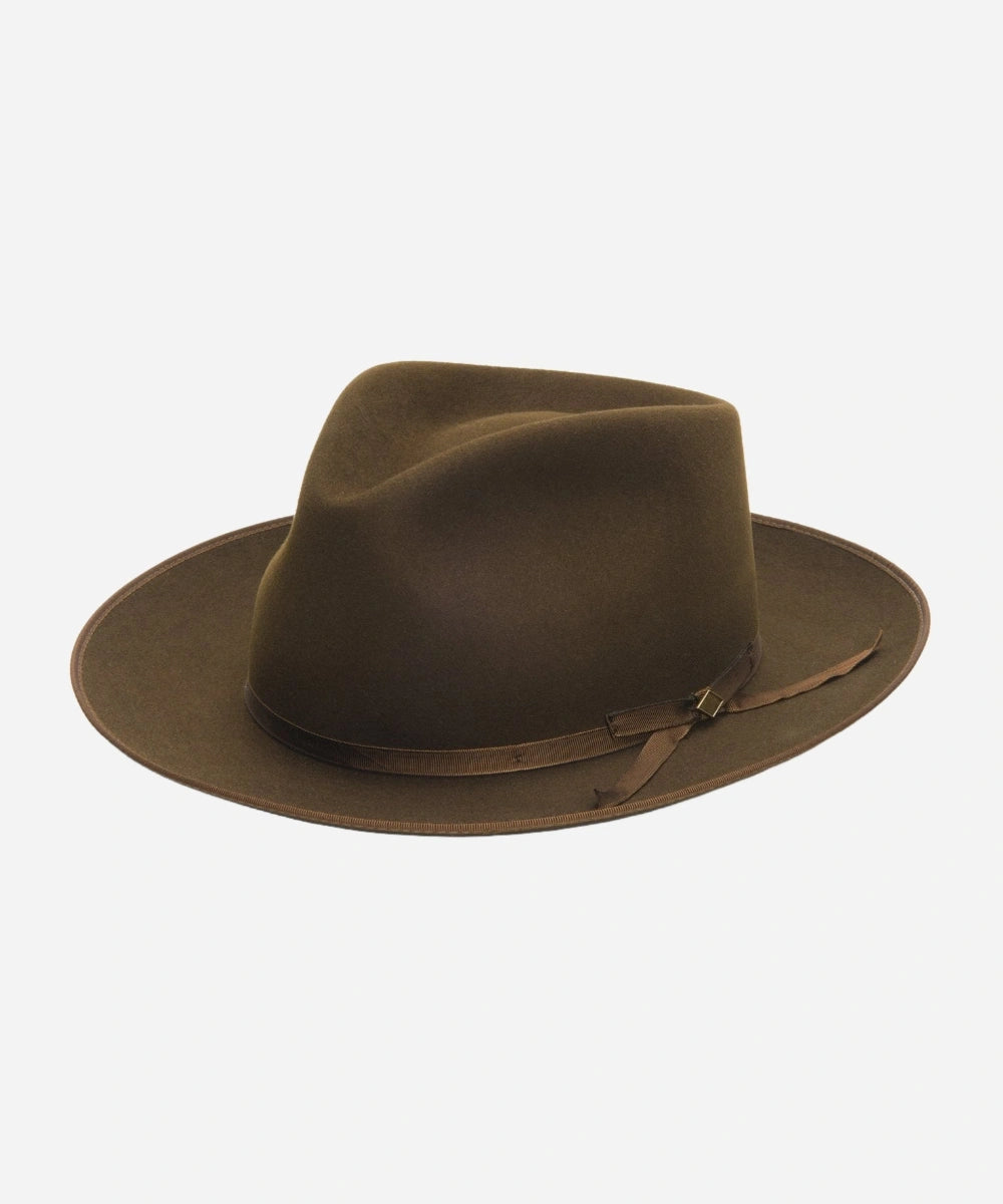 "Stratoliner Fedora Men's brown fur felt hat"