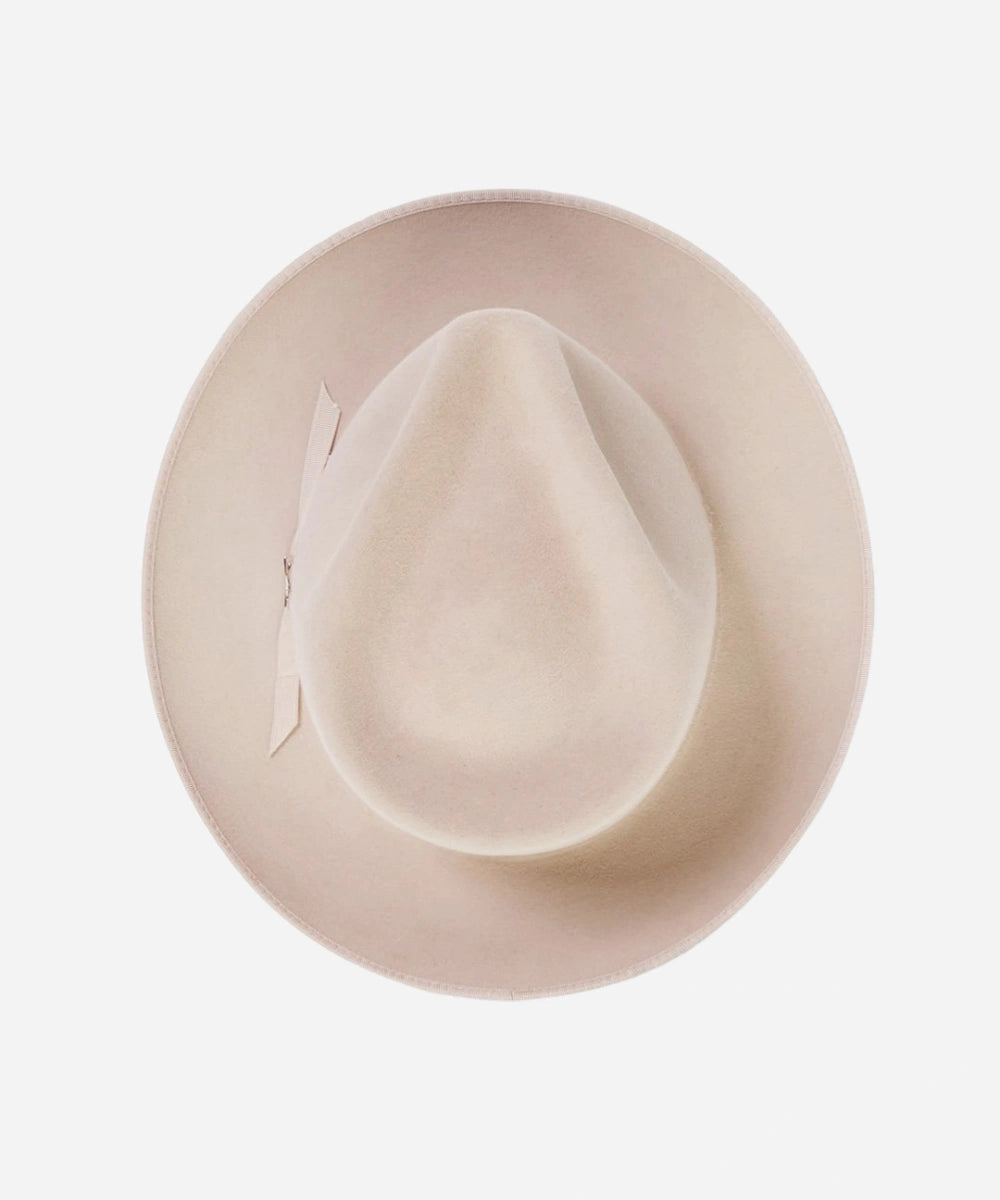 "quality beige felt fedora for men"