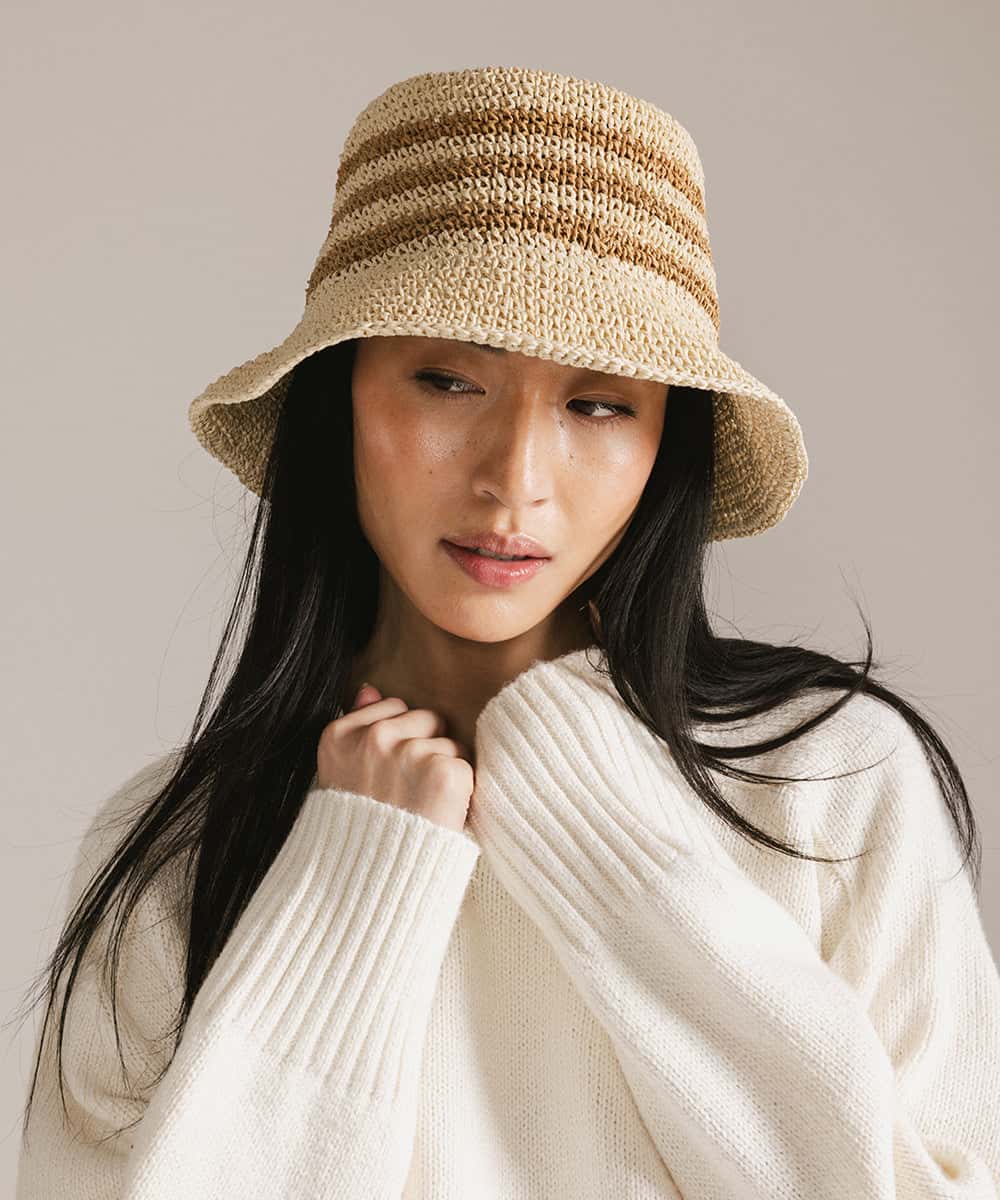 "sal crochet packable bucket hat"
