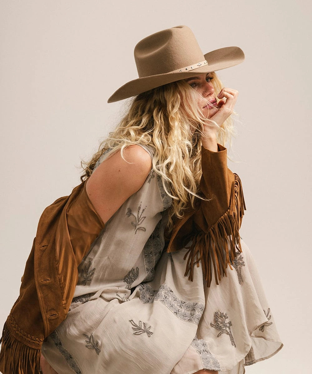 "Teddy Cattleman Cowboy Hat - Women's Australian Wool | Festival Style"