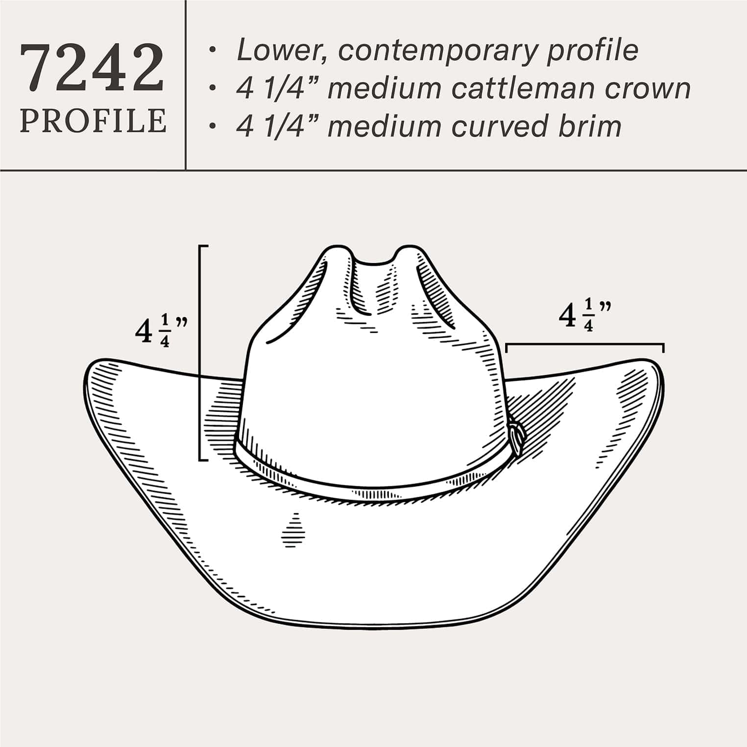Men's Cowboy Hat - 6X Fur Felt