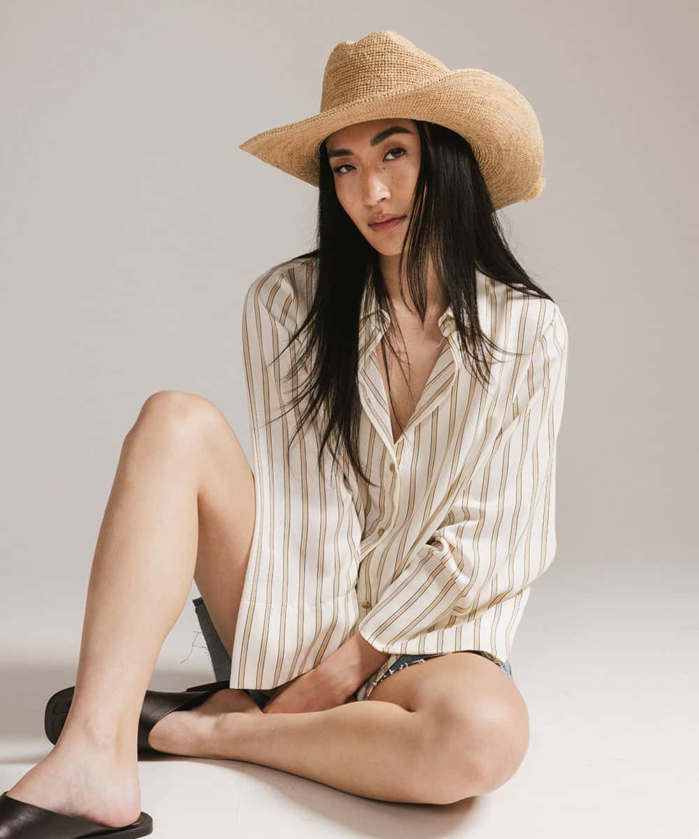 Packable Straw Cowboy Hat