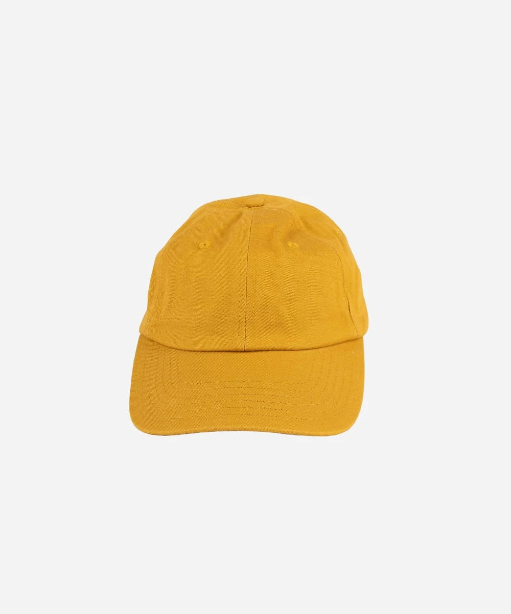 Capri lemon ball cap showcasing a vibrant yellow six panel shape