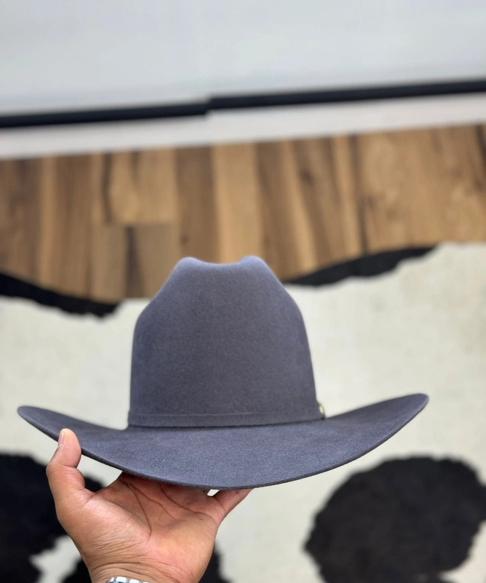men's charcoal felt cowboy hat