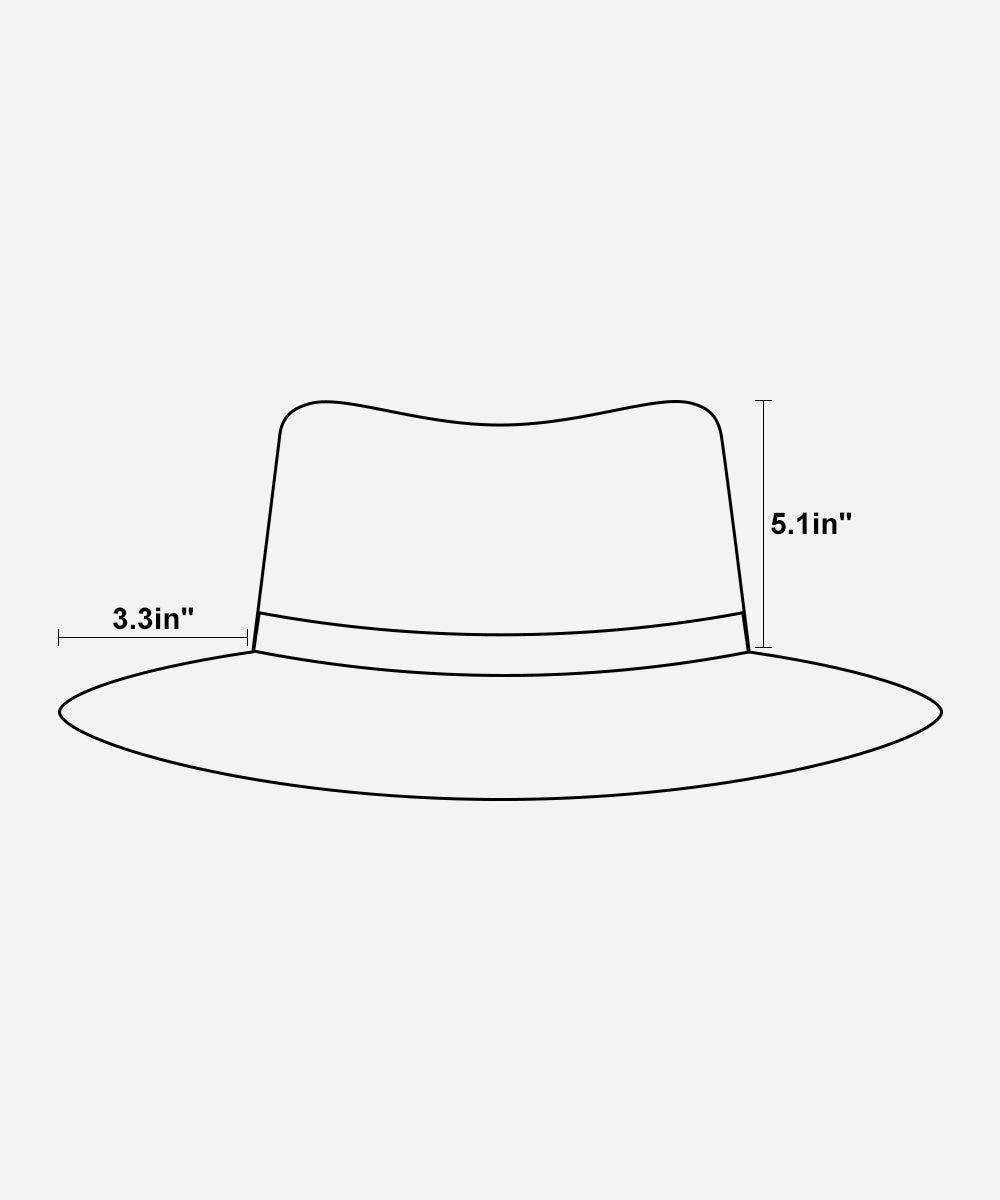 Curator Wool Fedora- Black