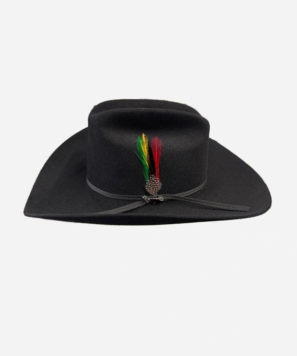 6X Spartan Cowboy Felt Hat black