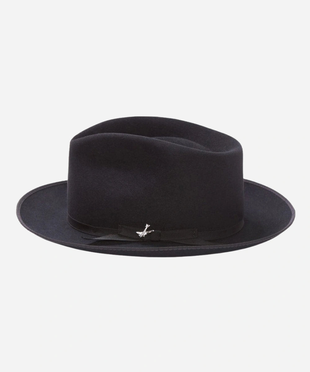 handmade black fedora hat