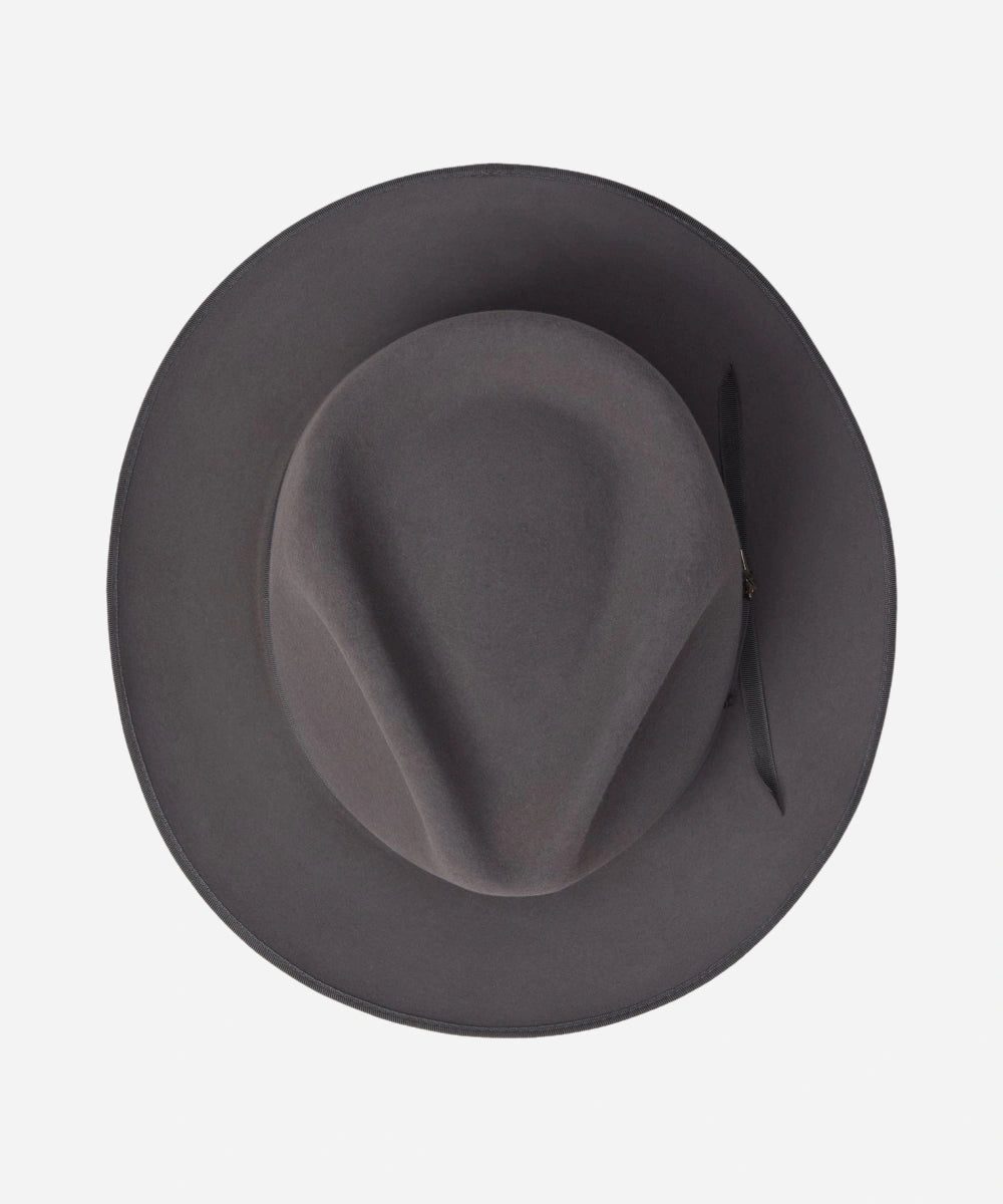 men's grey fur felt fedora