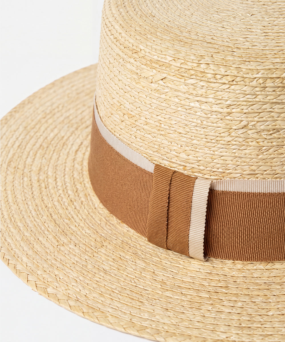 Summer Palm Leaf Straw Hat for Women