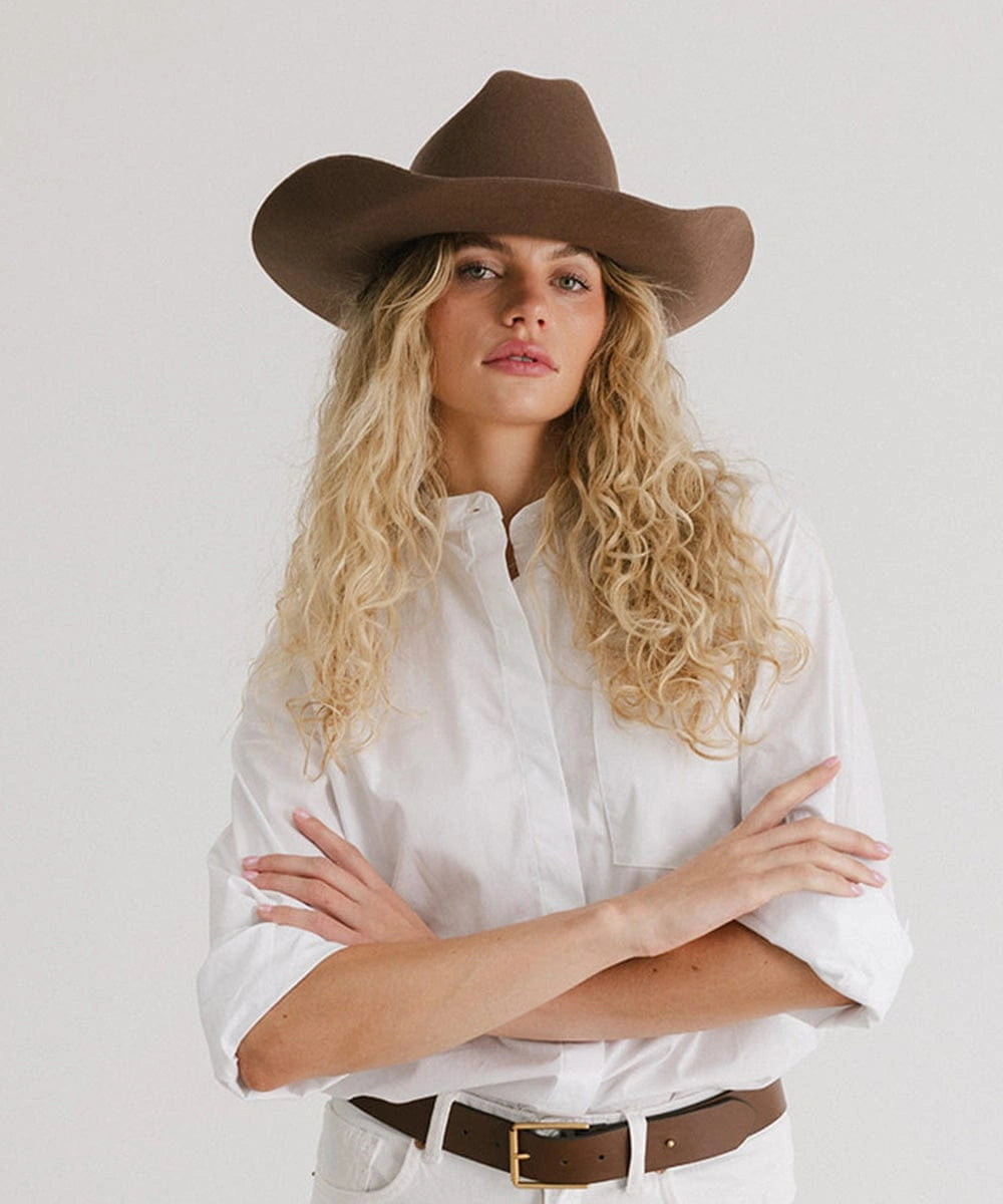 Teddy Cattleman Cowboy Hat - Women's Australian Wool | Festival Style