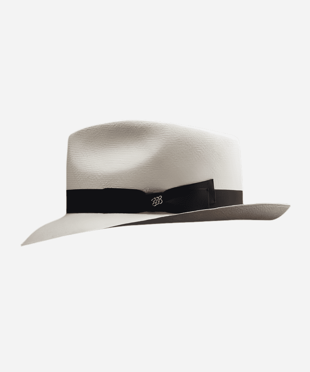 Gatsby Straw Panama Hat Black
