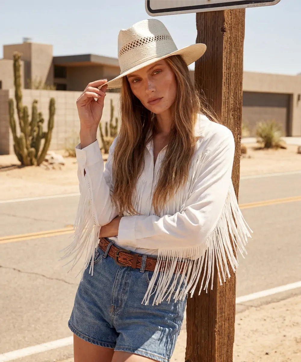 White Oasis Cattleman Hat