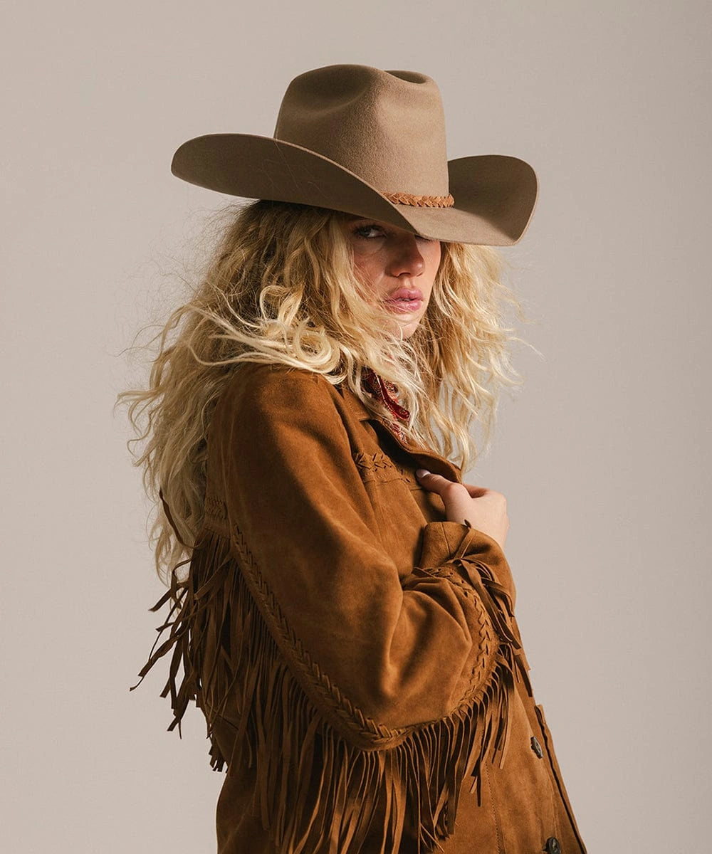 Wyatt Cowboy Hat - Women's Bold Australian Wool | Cattleman Crown