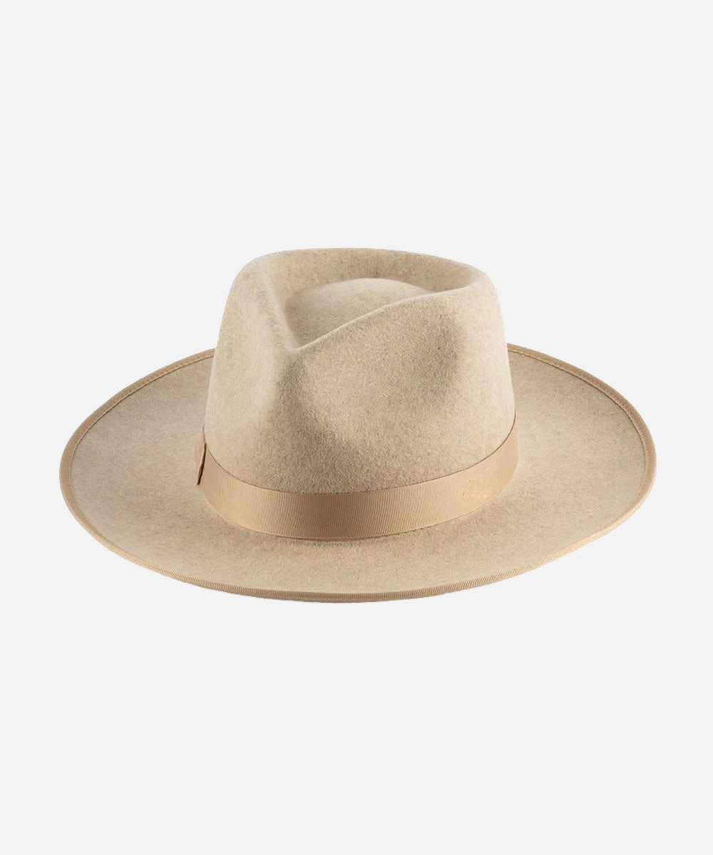 Women's Monroe Rancher Fedora Hat in Oatmeal - 100% Australian wool