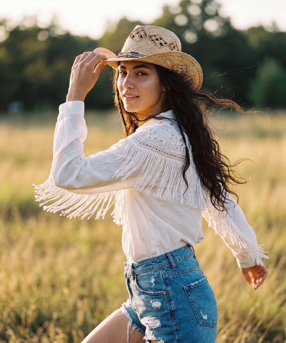 Cowboy Straw Hat Wilderness Highway